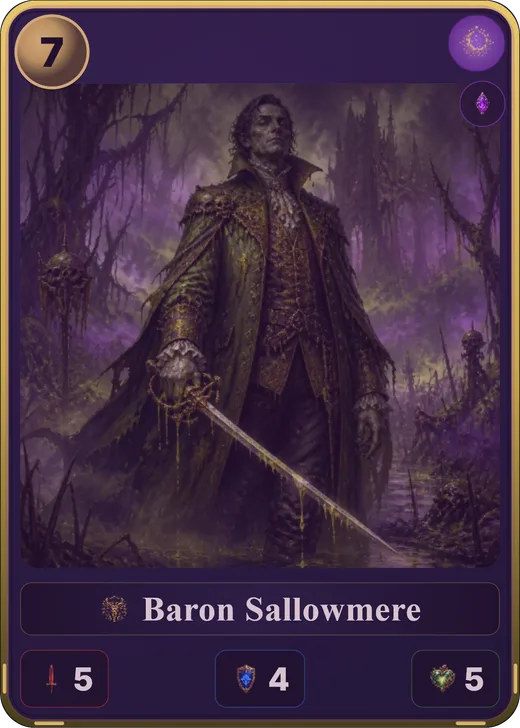 Baron Sallowmere, a Shadow card