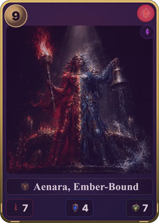 Aenara, Ember-Bound, a Fire card