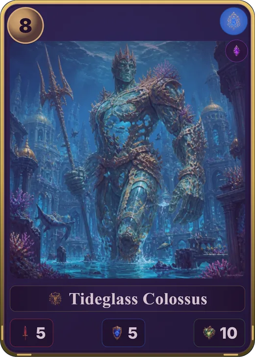 Tideglass Colossus, a Water card